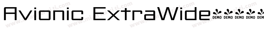 Avionic ExtraWide字体转换